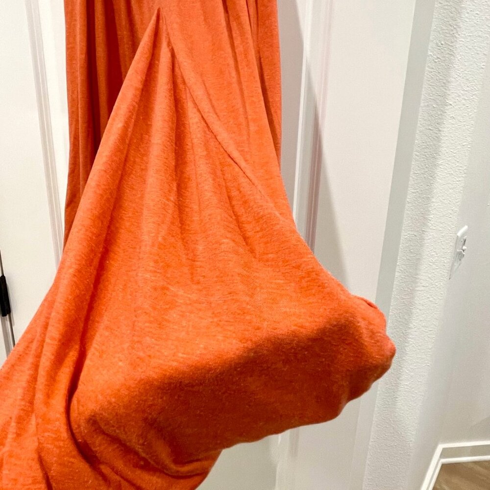 Thaluta Organic Cotton Burnt Orange Maxi Skirt Pockets Boho Ethical Festival-OS - Picture 11 of 14